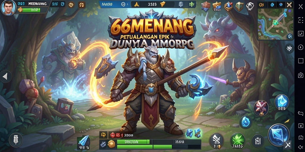Tampilan gameplay seru di dunia <strong>66MENANG</strong> dengan pertarungan hebat.