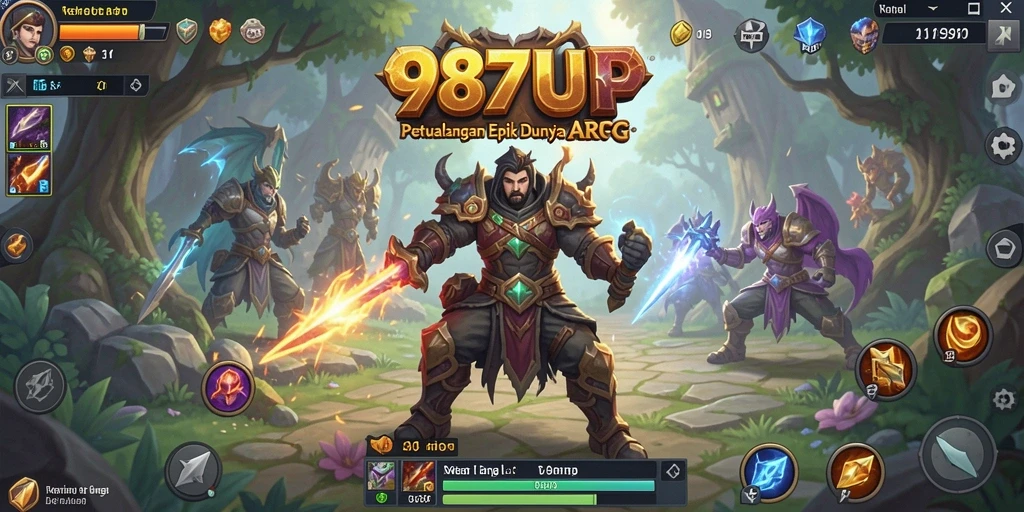 Gameplay ARPG seru di 987UP dengan grafis menakjubkan.