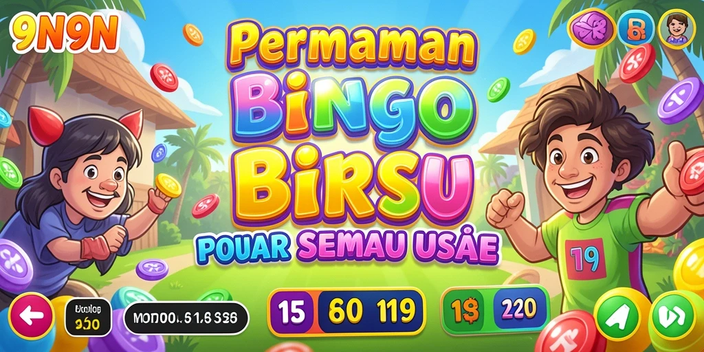 Tampilan gameplay seru di 9N9N dengan suasana Bingo yang mendebarkan.