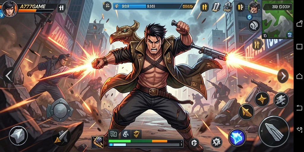 Tampilan aksi mendebarkan dalam gameplay A777GAME yang penuh tantangan.