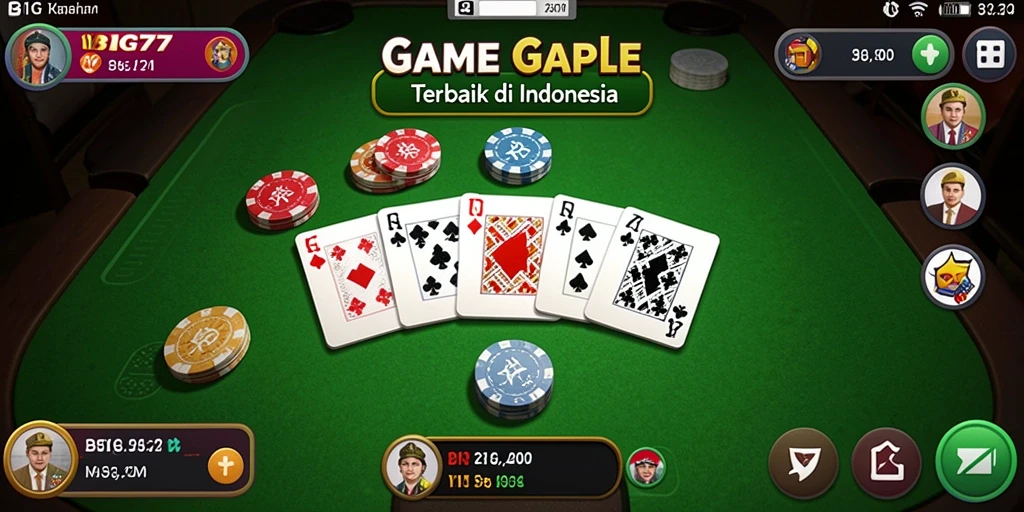Screenshot gameplay Gaple yang menarik dan seru.