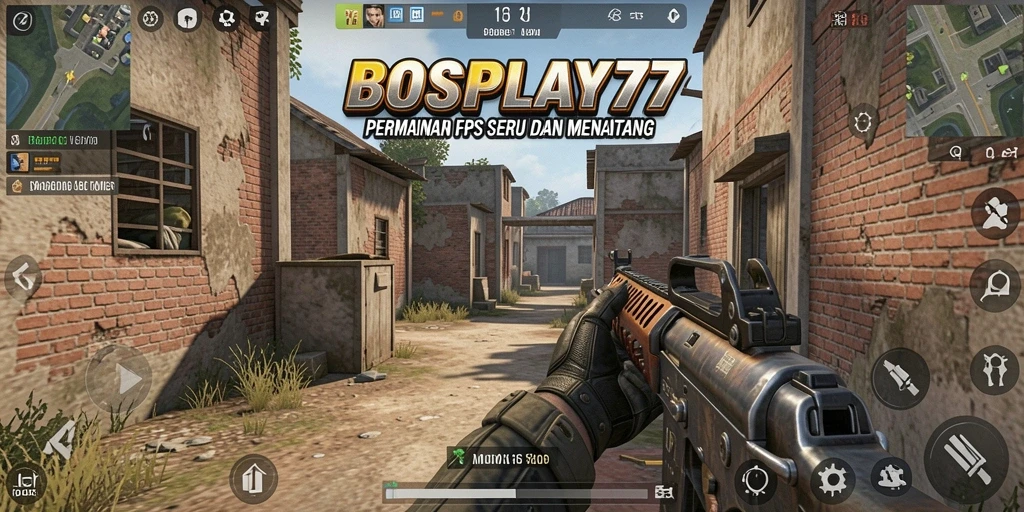 Tangkapan layar menunjukkan aksi intens dalam gameplay BOSPLAY77.
