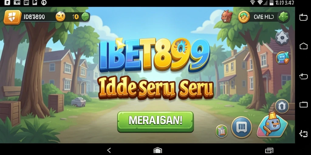 Tampilan gameplay IBET899 yang menunjukkan aksi membangun kerajaan.