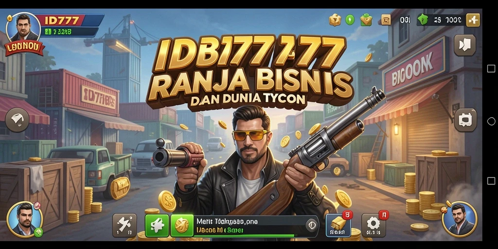 Screenshot ID777 menampilkan gameplay seru dalam membangun bisnis.