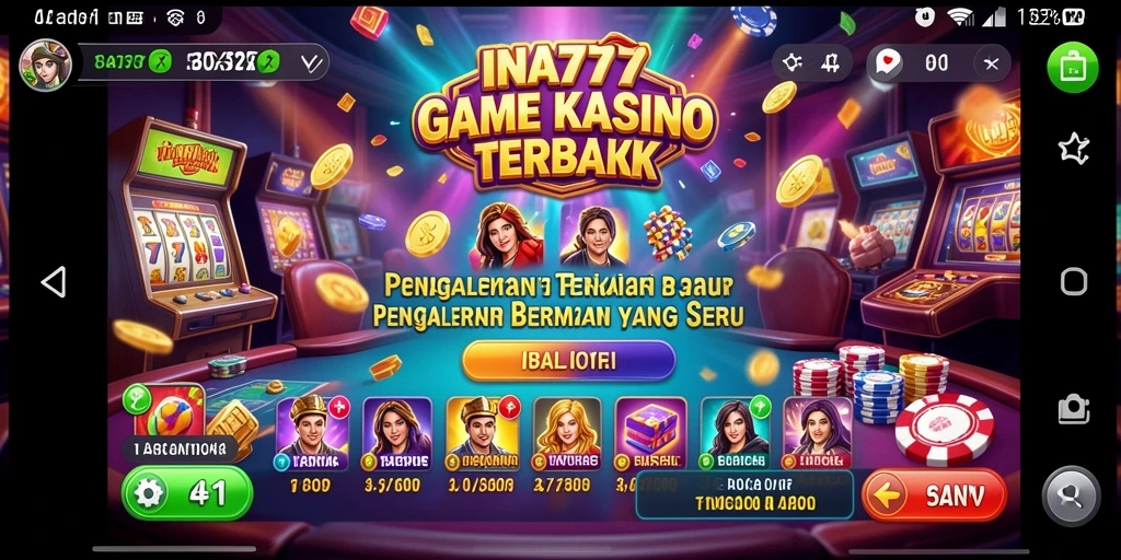Screenshot gameplay INA777 menunjukkan pengalaman bermain Kasino yang mengasyikkan.