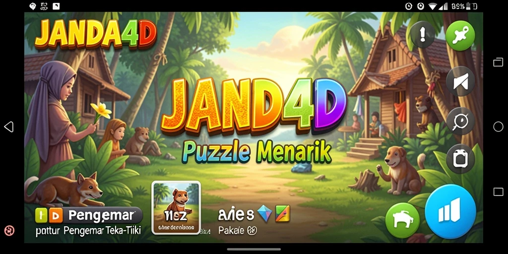 Screenshot gameplay JANDA4D menampilkan level puzzle yang menantang dan menarik.