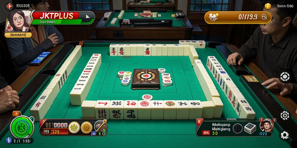 Screenshot JKTPLUS menampilkan gameplay Mahjong yang menantang dan seru.