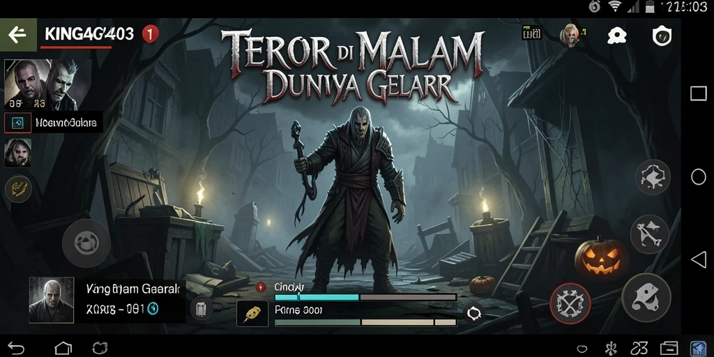 Tampilan menakutkan dalam gameplay KING403 yang mencekam.