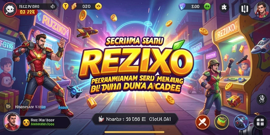 Screenshot gameplay REZIXO yang penuh aksi dan tantangan.