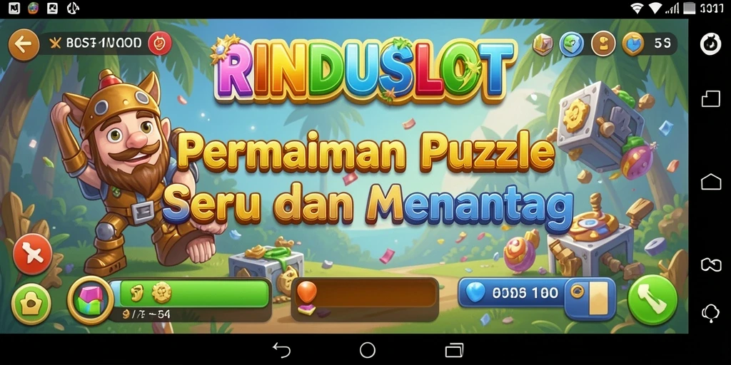 Tampilan gameplay RINDUSLOT yang menarik dan menantang.