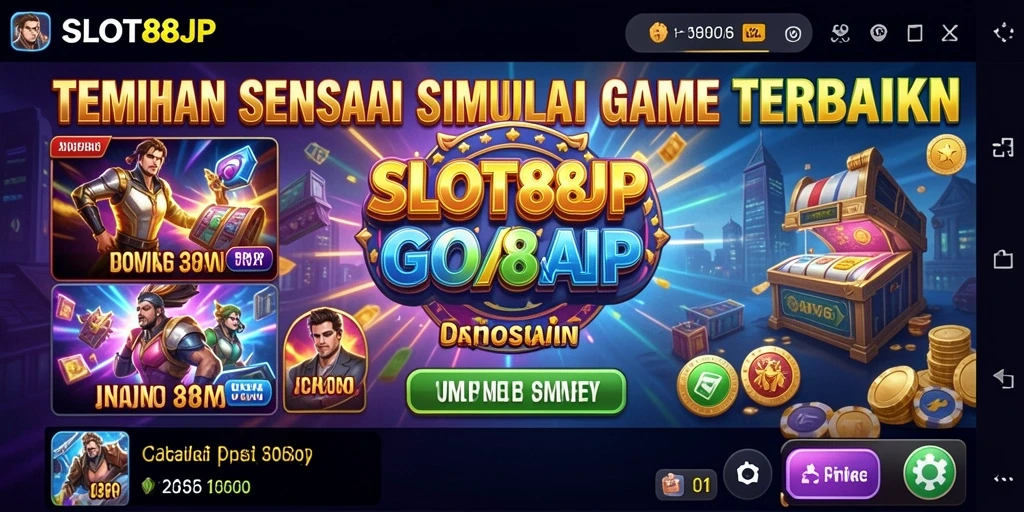 Tampilan gameplay menarik dari SLOT88JP dalam simulasi yang mendebarkan.