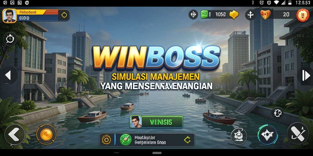 Screenshot gameplay WINBOSS menampilkan keseruan dalam simulasi manajemen.
