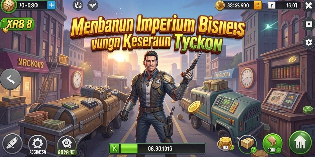 Tampilan gameplay XR88 dengan grafis yang menarik dan interaksi bisnis.