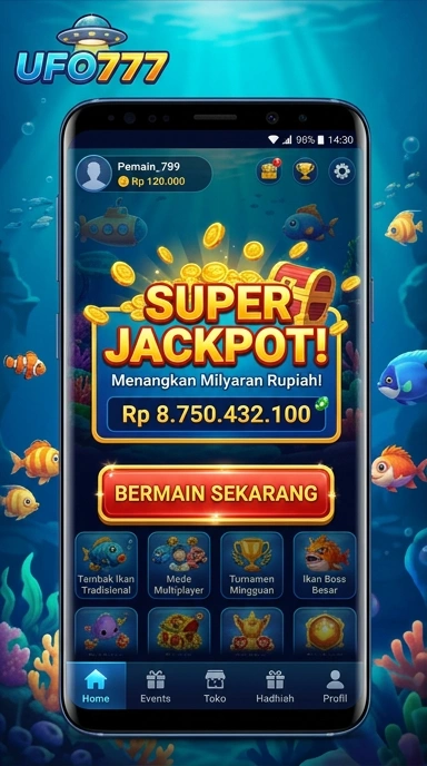 Tampilan utama aplikasi ufo777 dengan banyak pilihan aplikasi.